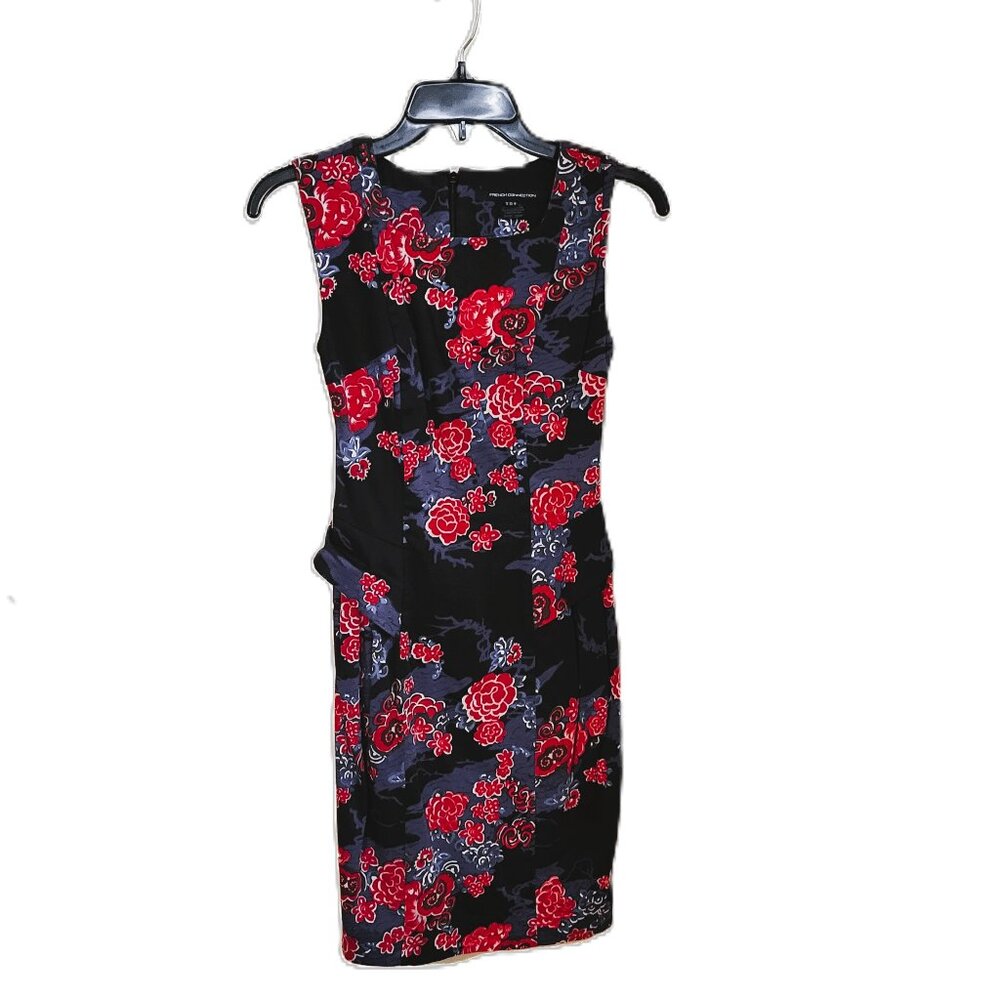 French Connection Peplum Floral Dress - Size 0